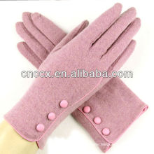 13ST1055 latest design fashion ladies cute wool gloves
